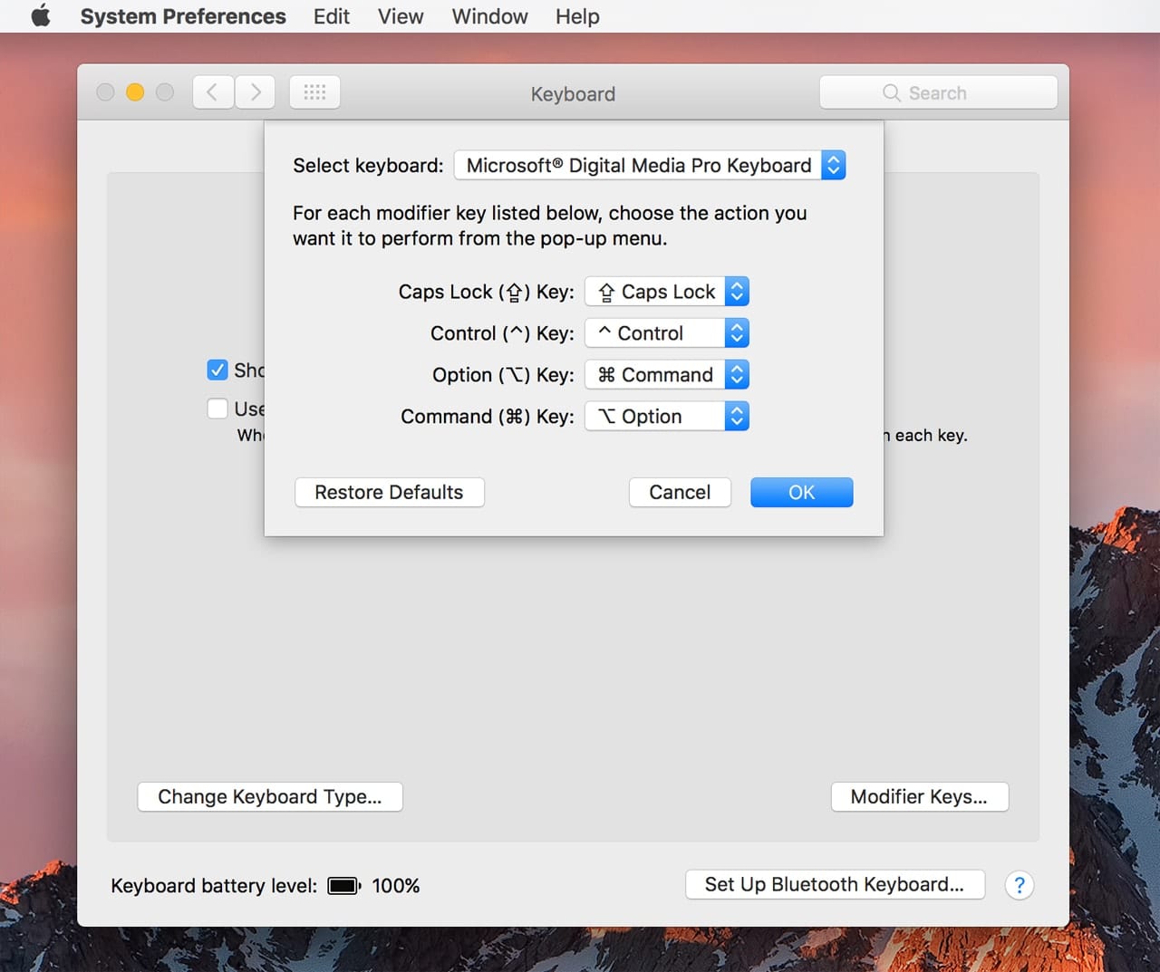 windows keyboard for mac remap